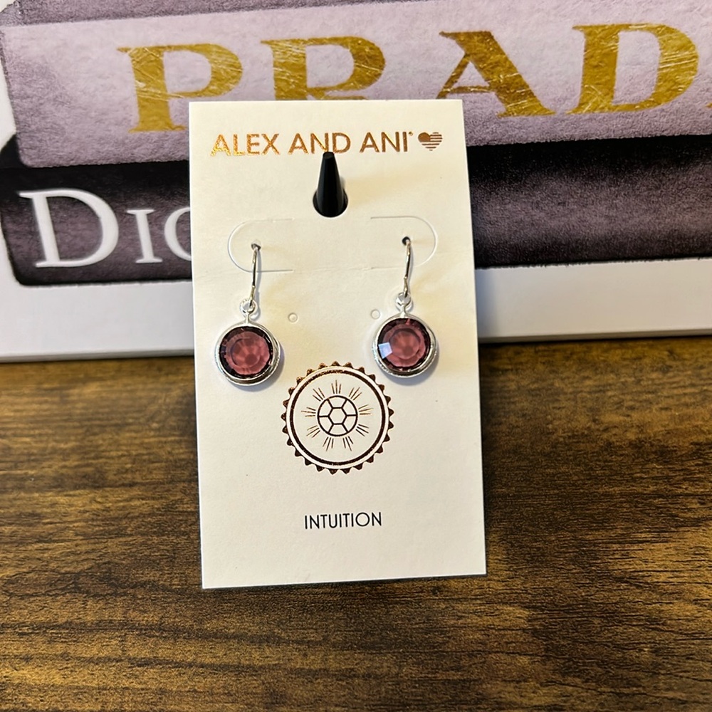 Alex and Ani Sterling silver earrings